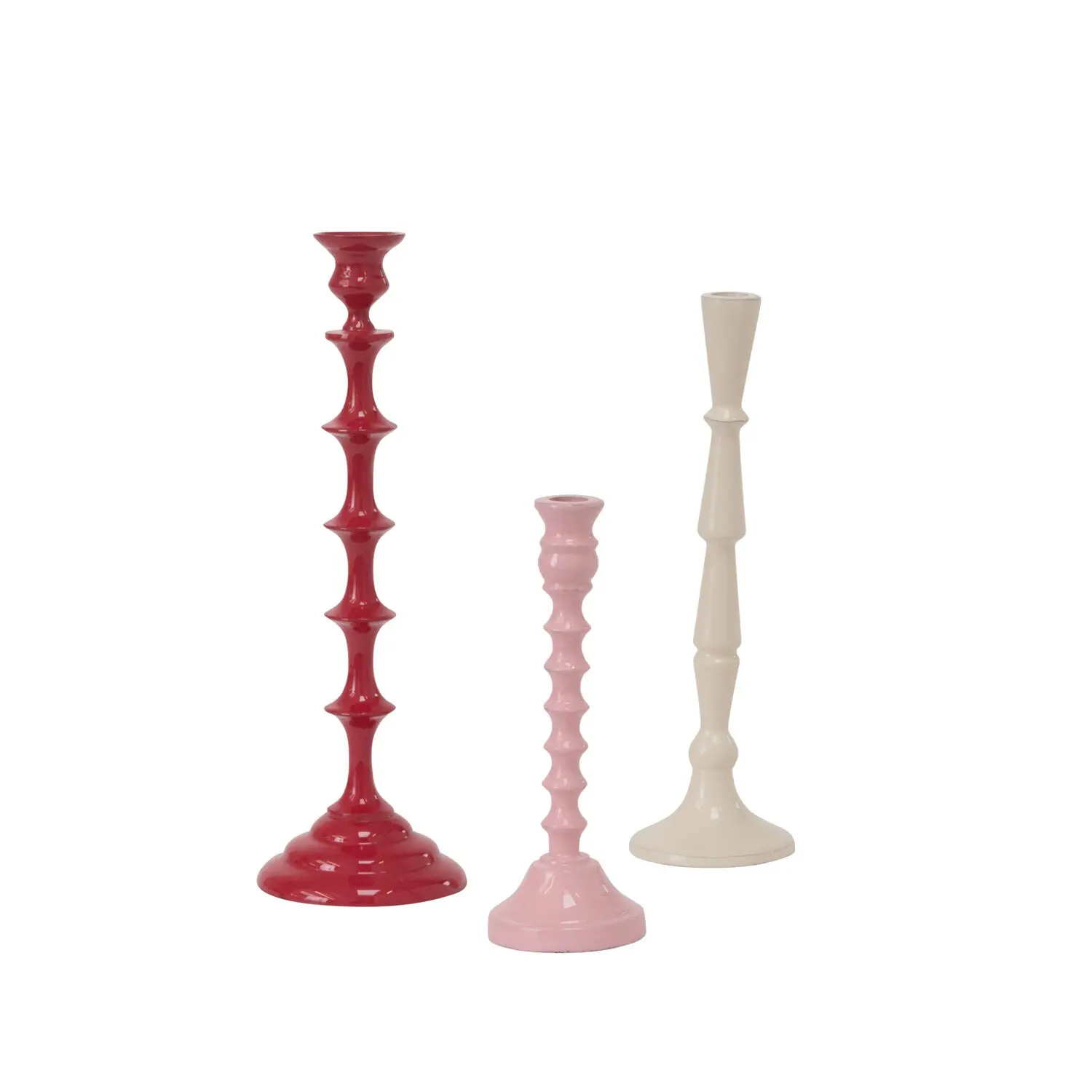 10 Pink Candy-Coated Candleholder-3