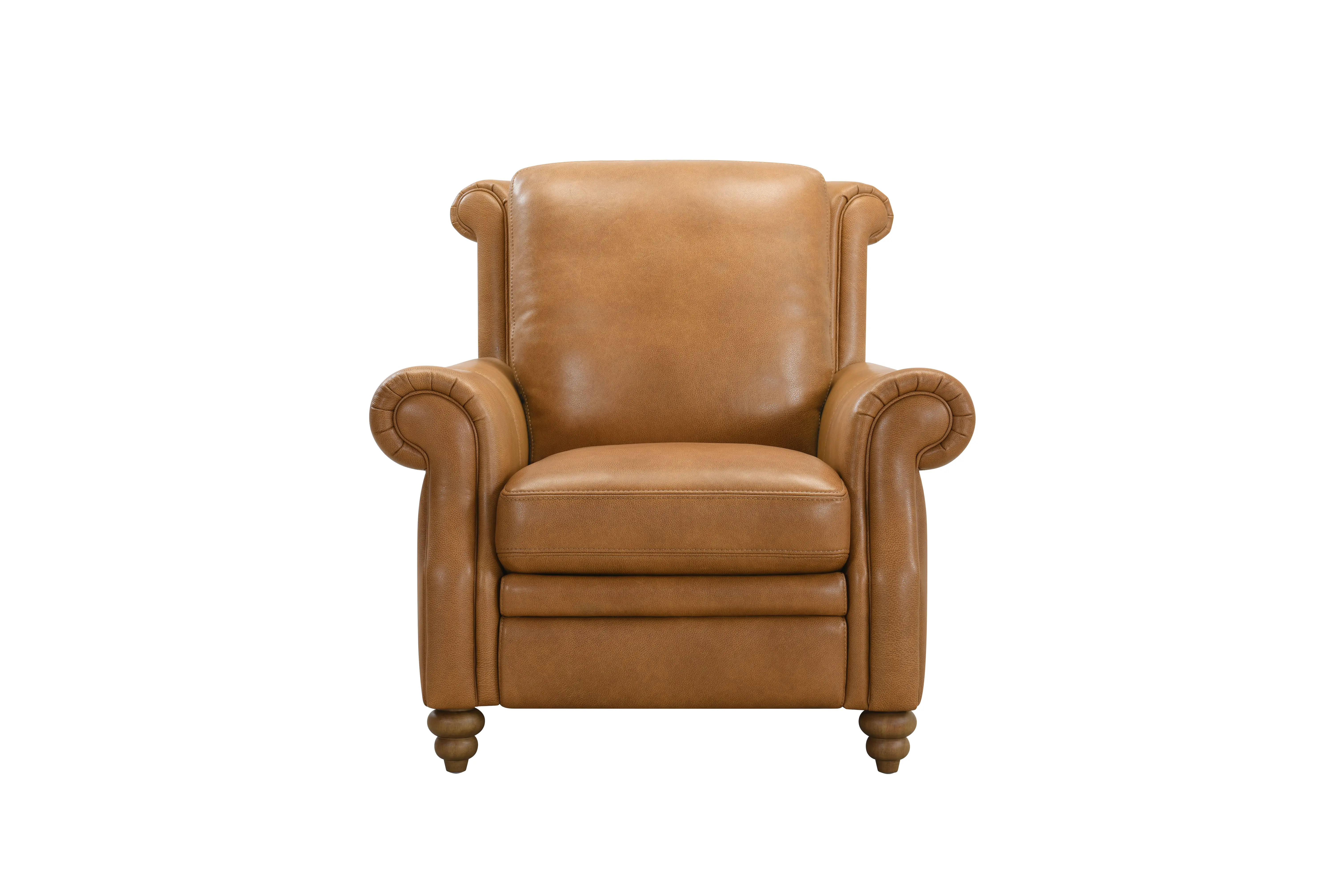 Pentos Saddle Brown Leather Accent Chair-2