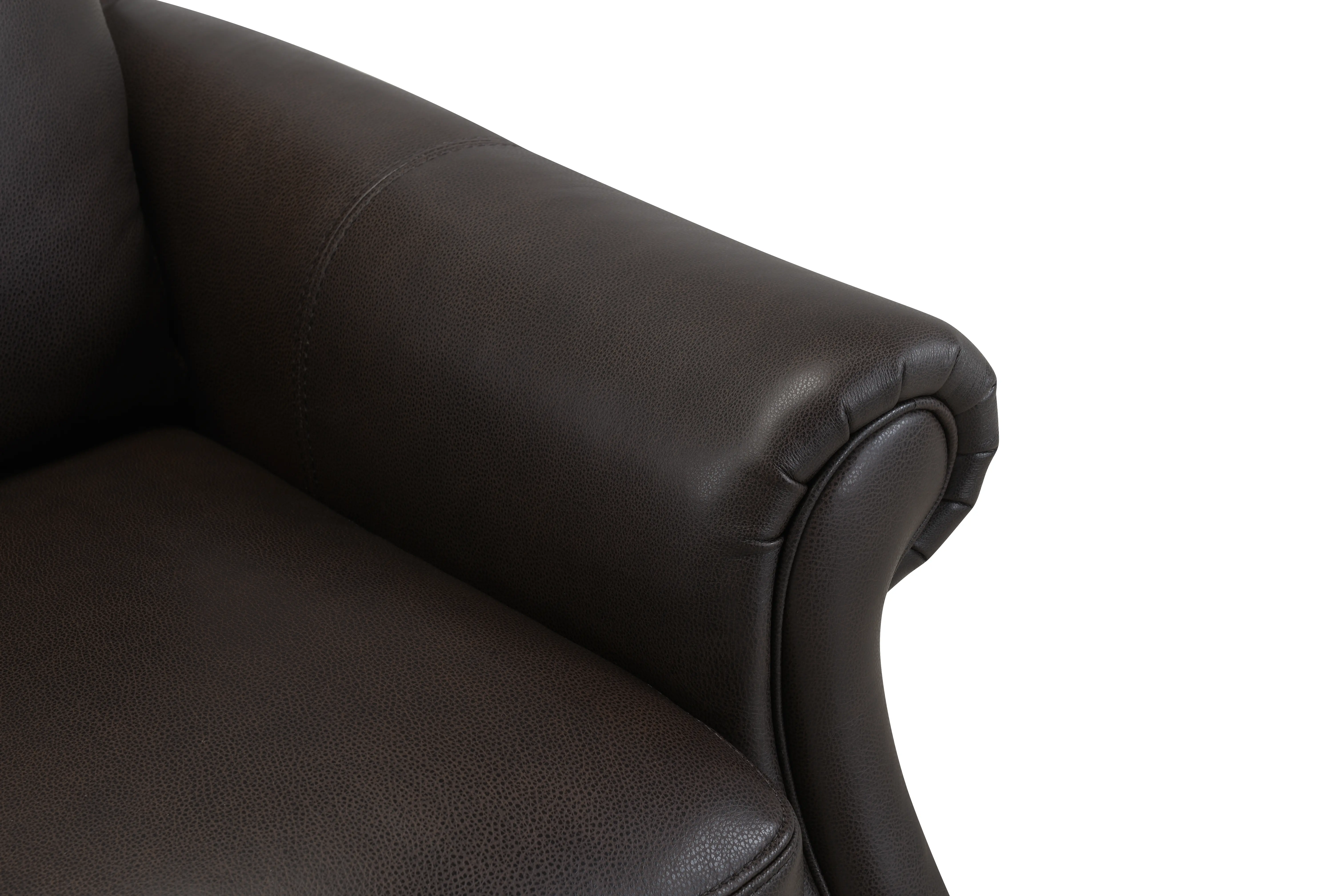 Pentos Dark Brown Leather Accent Chair-5