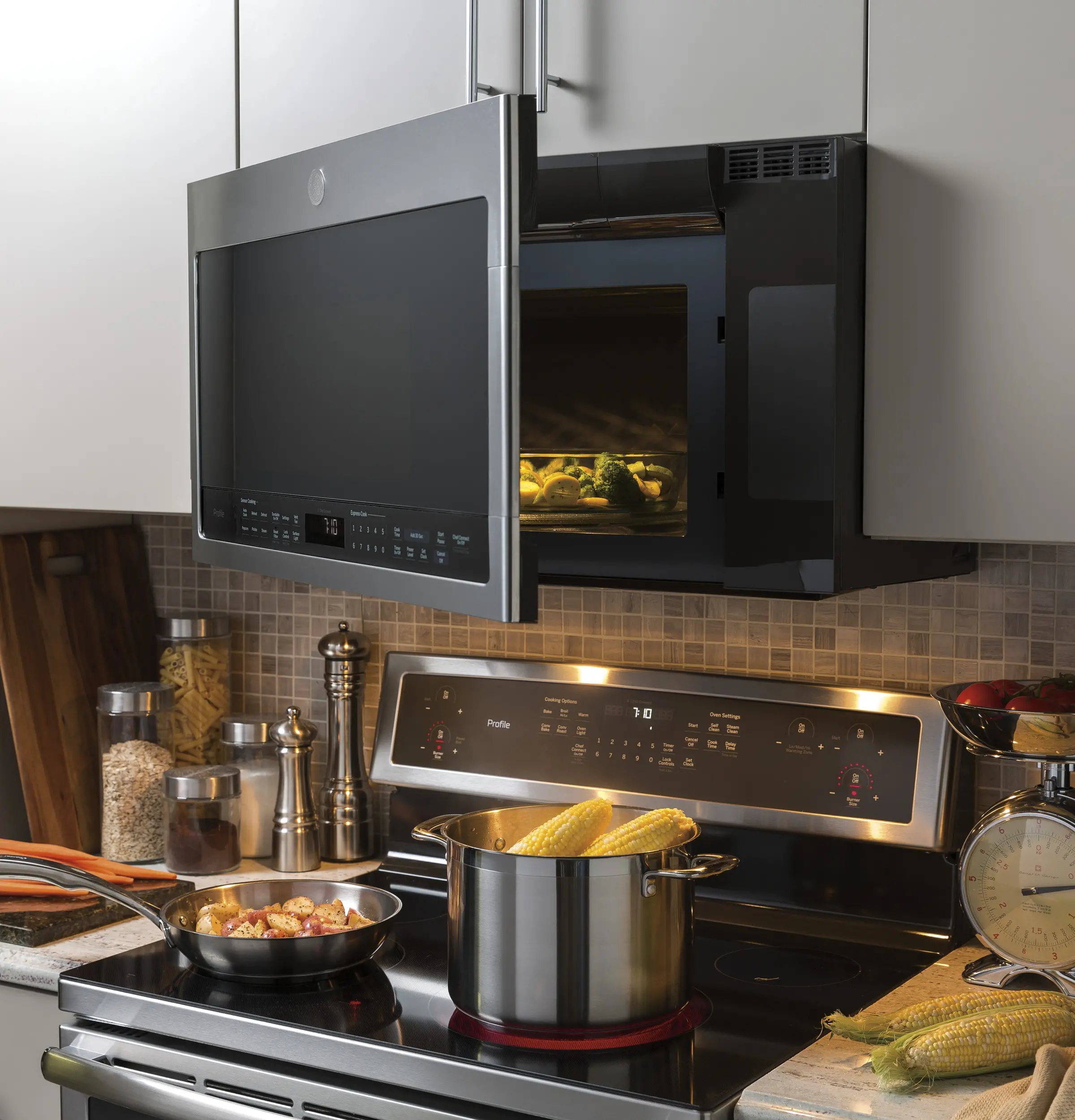 PVM9005RYSS GE Profile 2.1 Cu Ft Over-The-Range Microwave - Stainless Steel-2