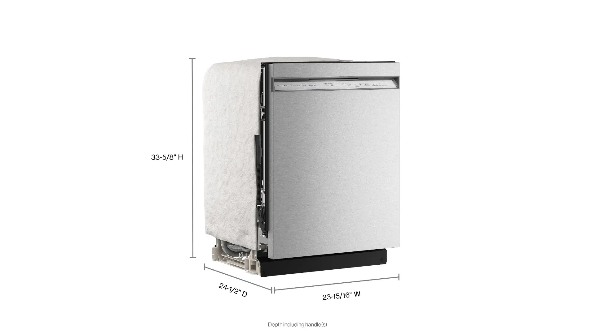 KDFS224SPS KitchenAid Front Control Dishwasher - Stainless Steel-3