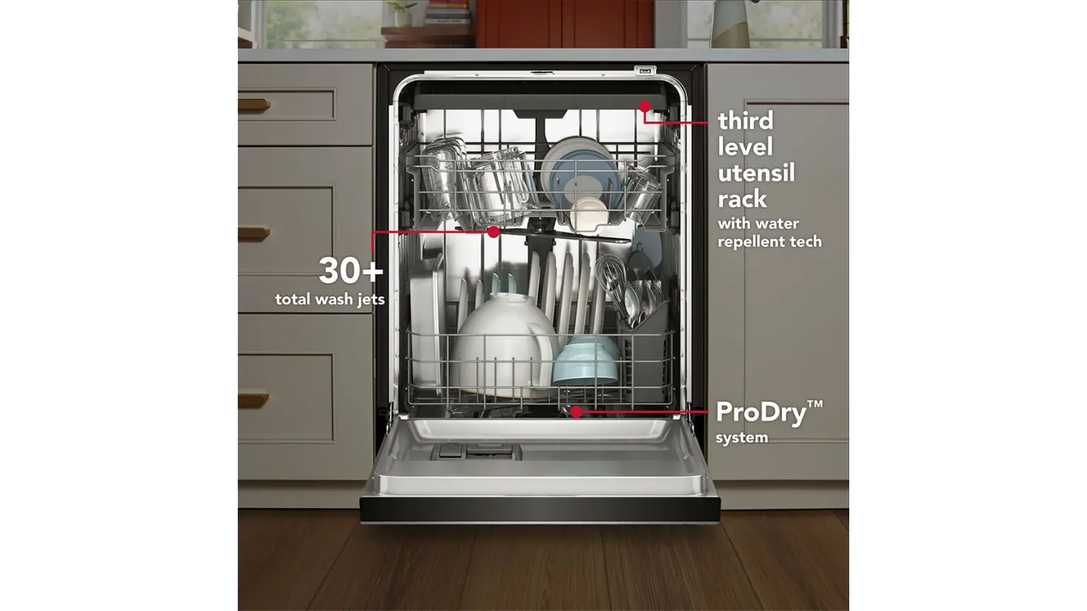 KDFS224SPS KitchenAid Front Control Dishwasher - Stainless Steel-4