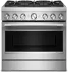 KFDS936SSS KitchenAid 5.1 Cu Ft Dual Fuel Single Oven Range - Stainless Steel