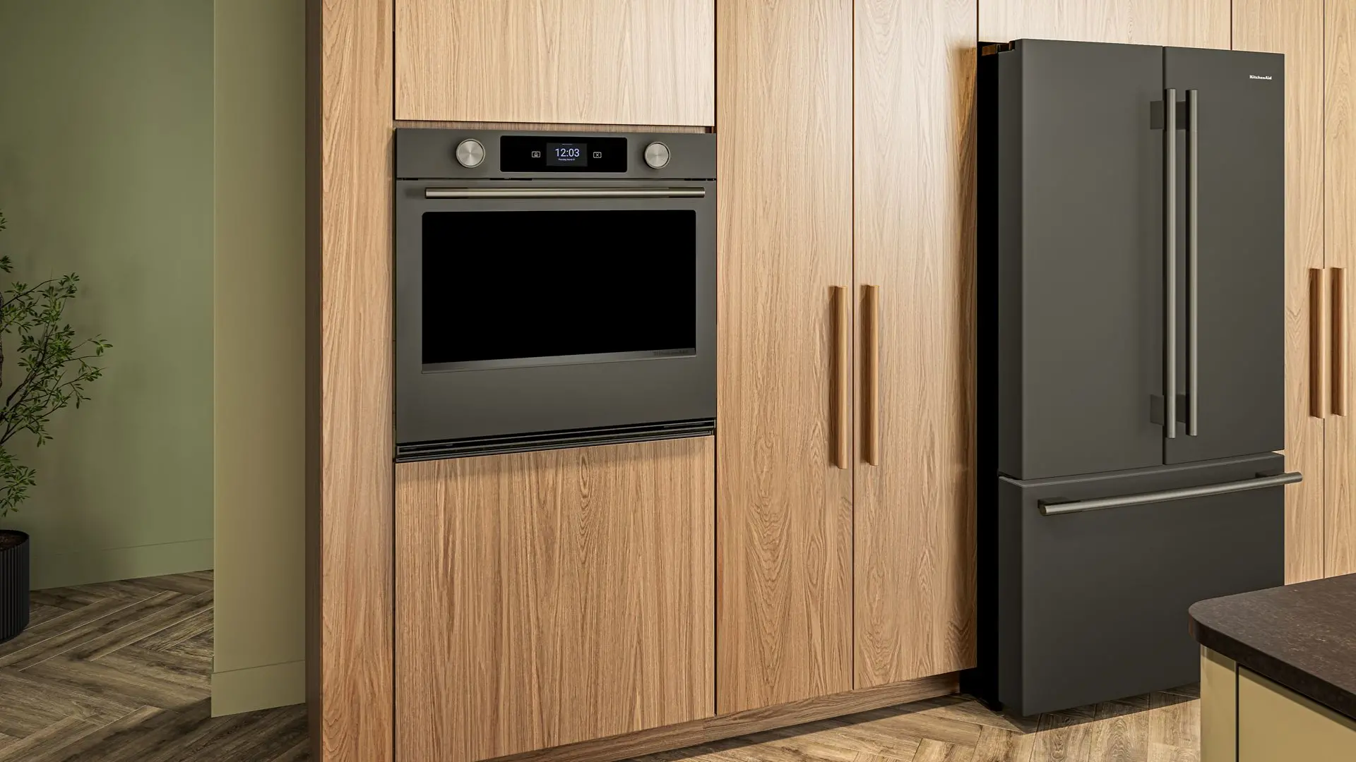 KOES730SBE KitchenAid 5.0 Cu Ft Smart Electric Single Wall Oven - Black Ore-2