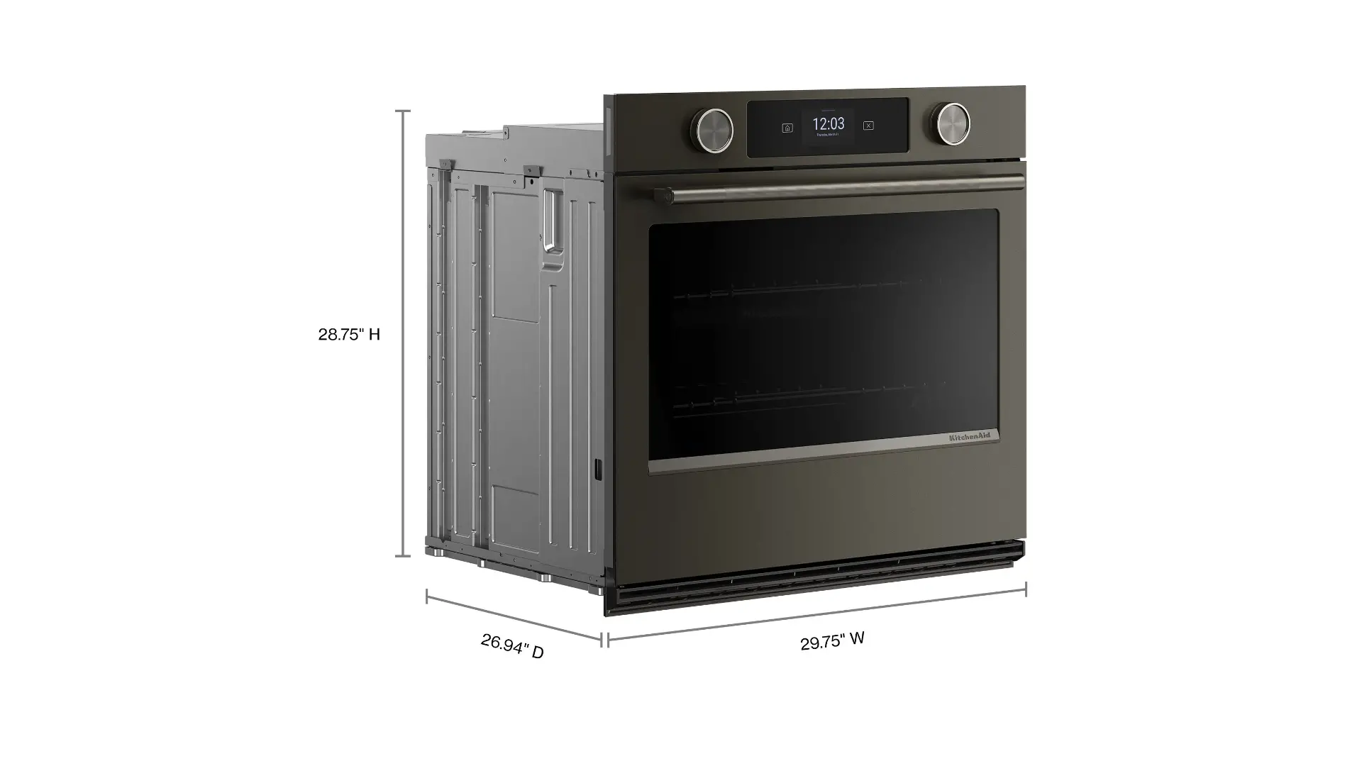 KOES730SBE KitchenAid 5.0 Cu Ft Smart Electric Single Wall Oven - Black Ore-3