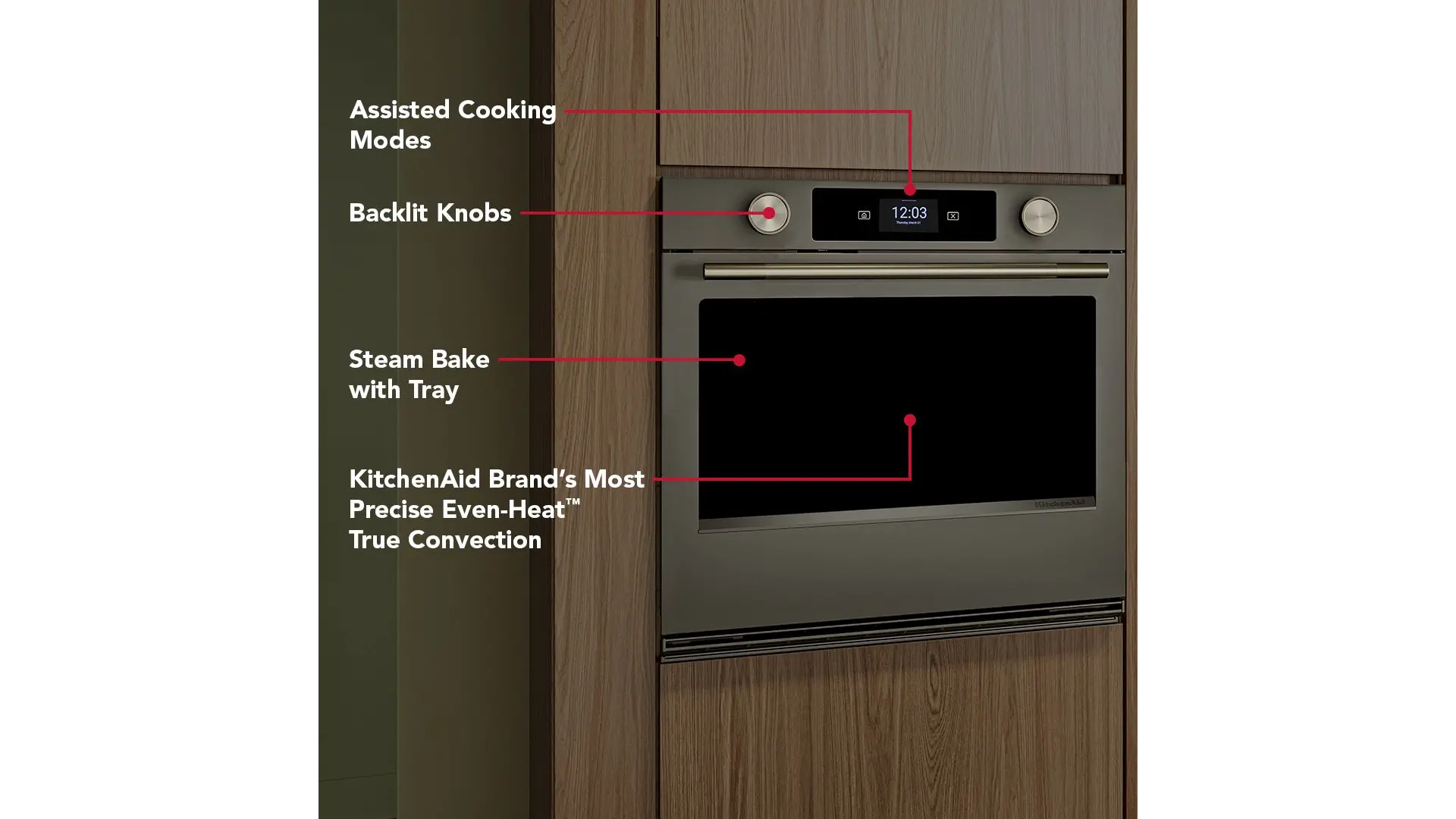 KOES730SBE KitchenAid 5.0 Cu Ft Smart Electric Single Wall Oven - Black Ore-4