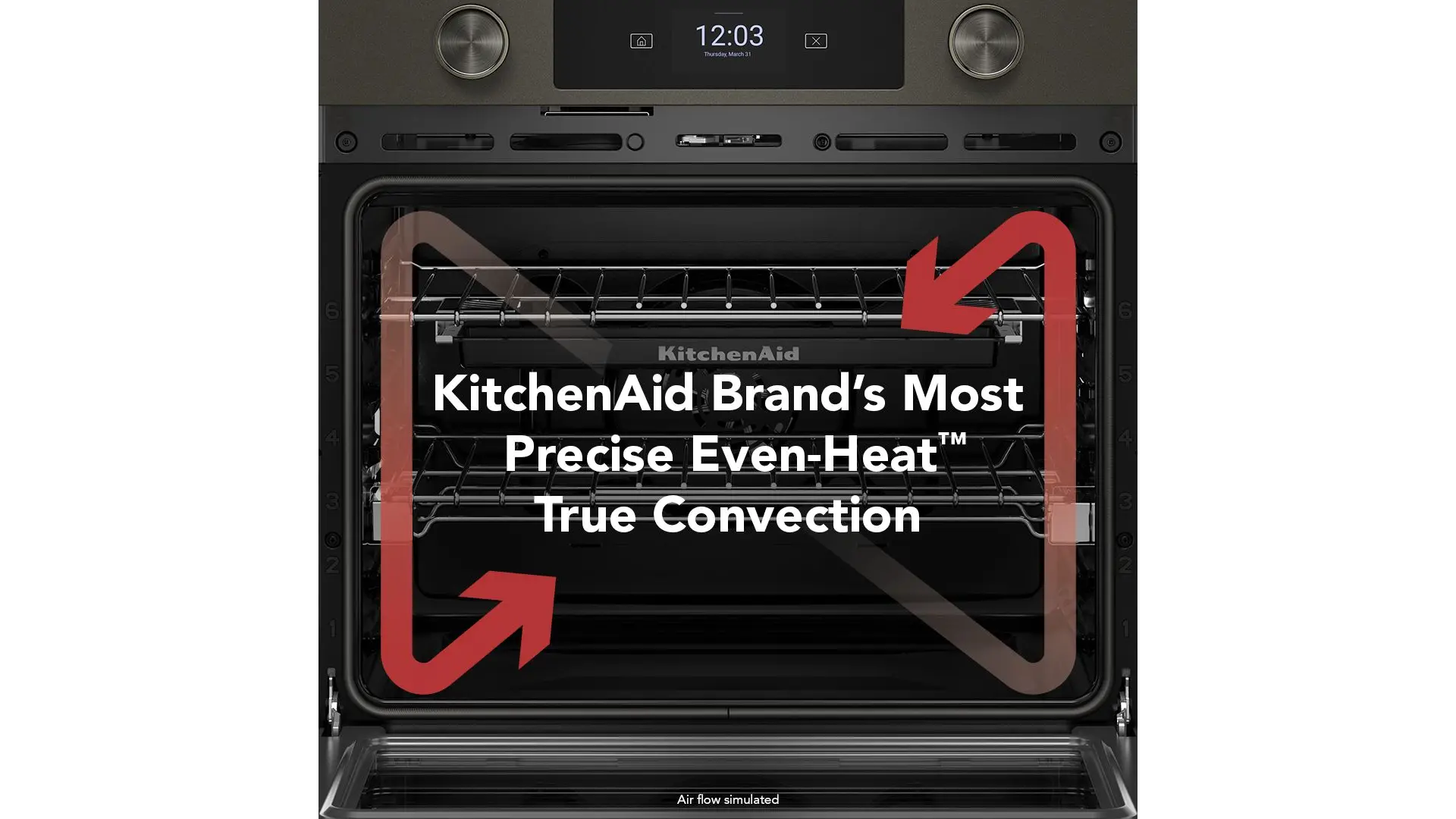 KOES730SBE KitchenAid 5.0 Cu Ft Smart Electric Single Wall Oven - Black Ore-5