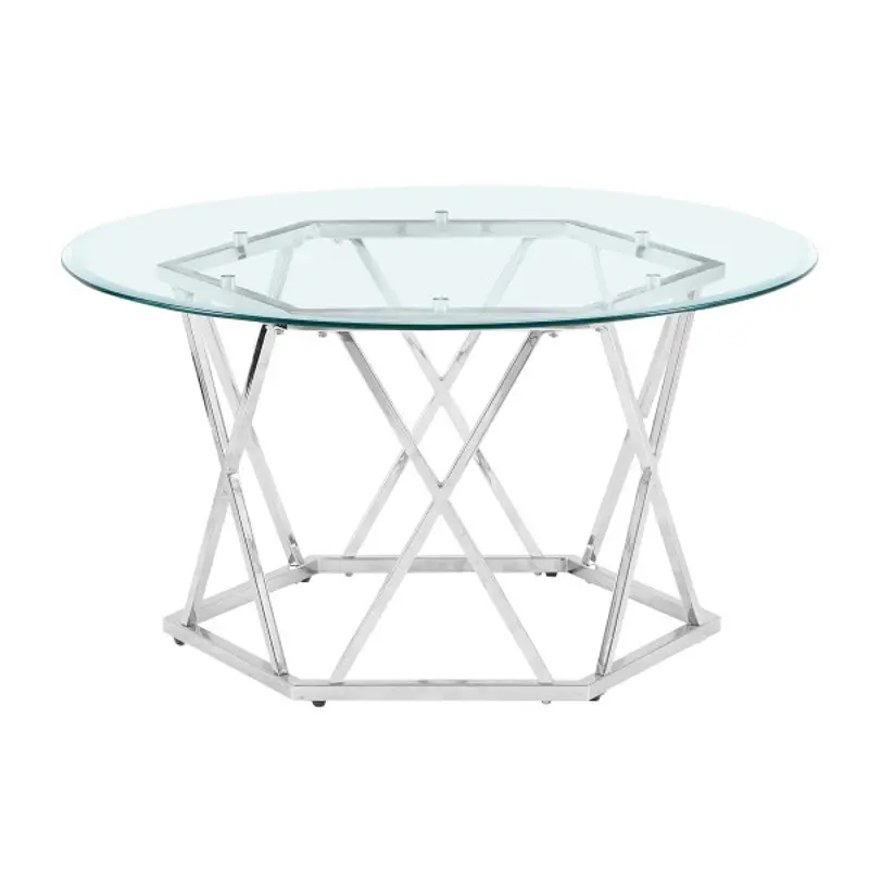Escondido Metal and Glass Coffee Table