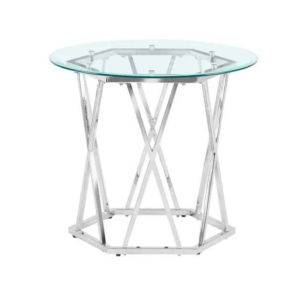 Escondido Metal and Glass End Table-1