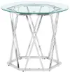 Escondido Metal and Glass End Table