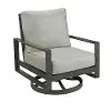 Hudson Gray Patio Lounge Chair with Motion