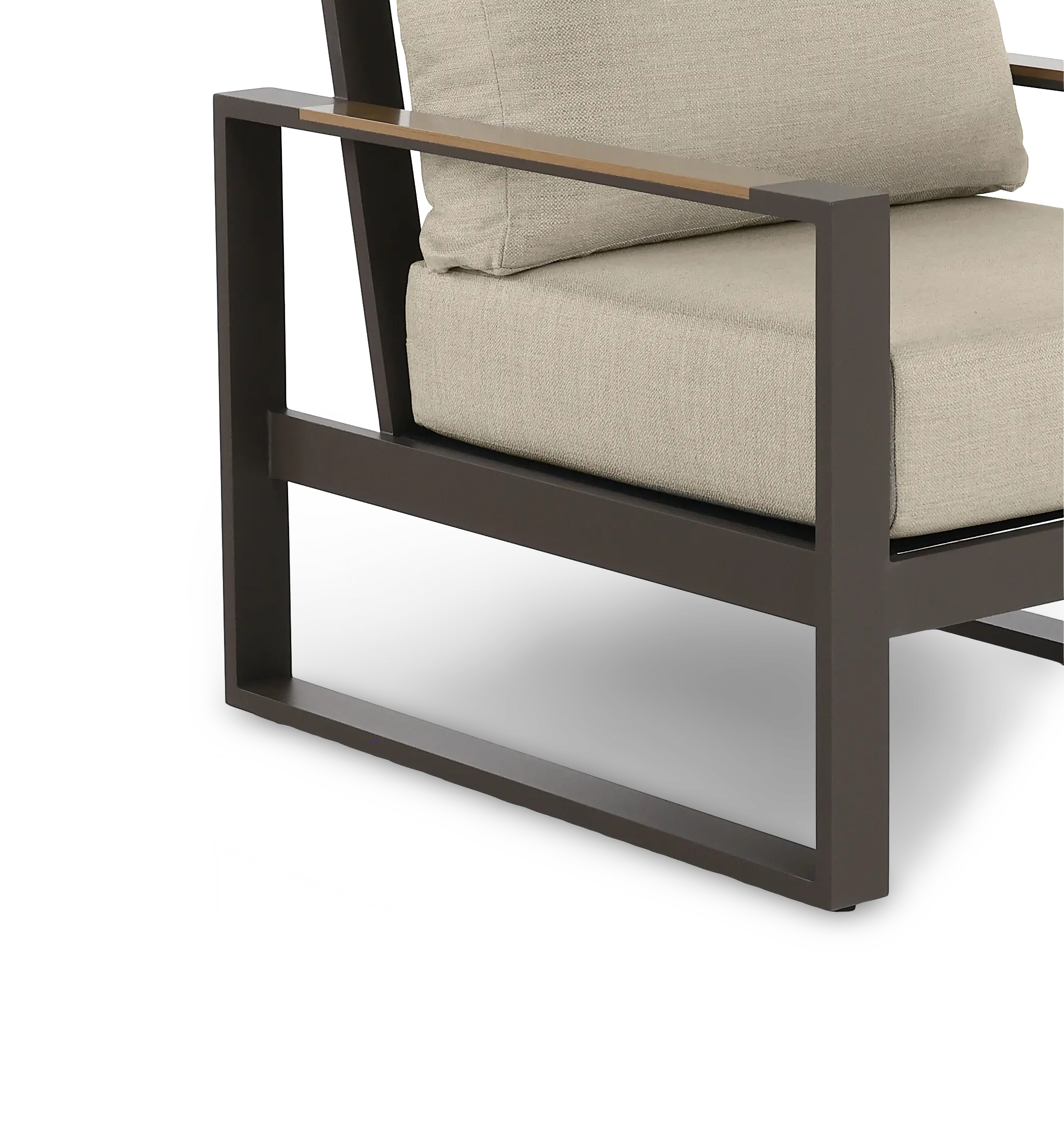 Hudson Beige Patio Lounge Chair-7