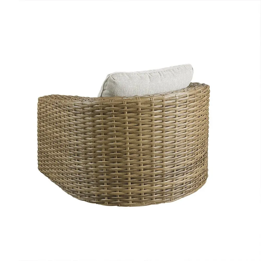 Julian Brown Patio Swivel Lounge Chair-13