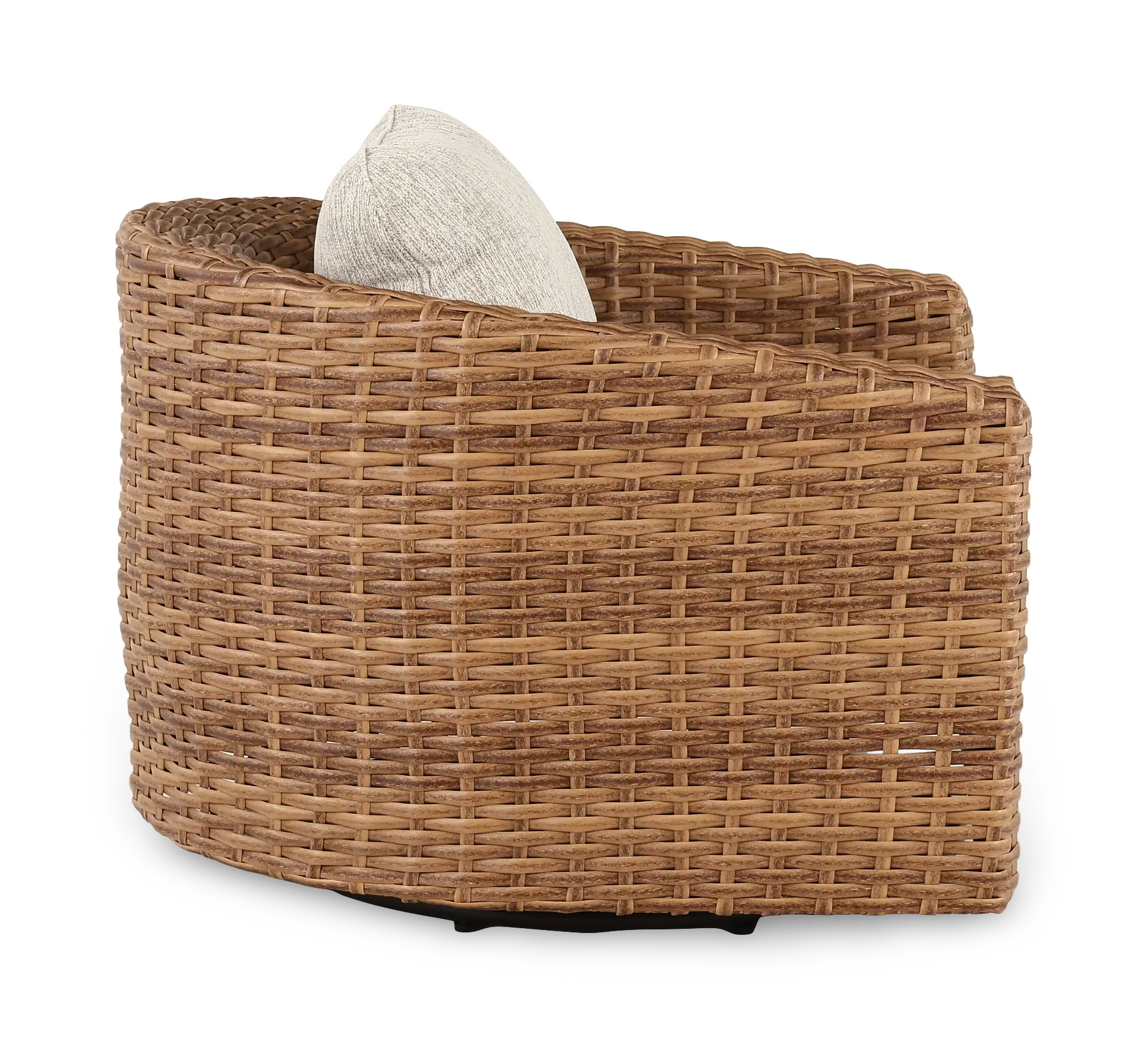 Julian Brown Patio Swivel Lounge Chair-5