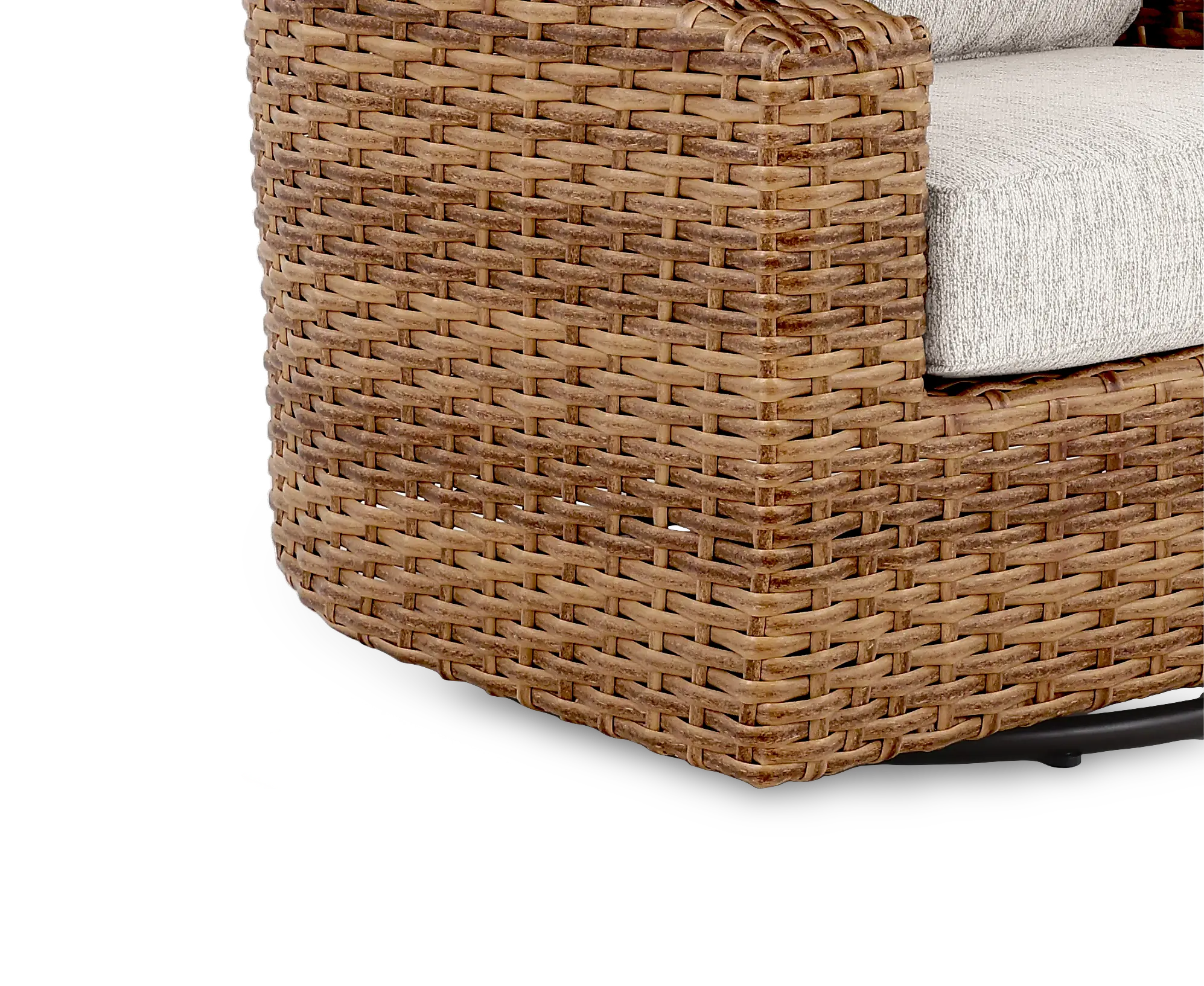 Julian Brown Patio Swivel Lounge Chair-7
