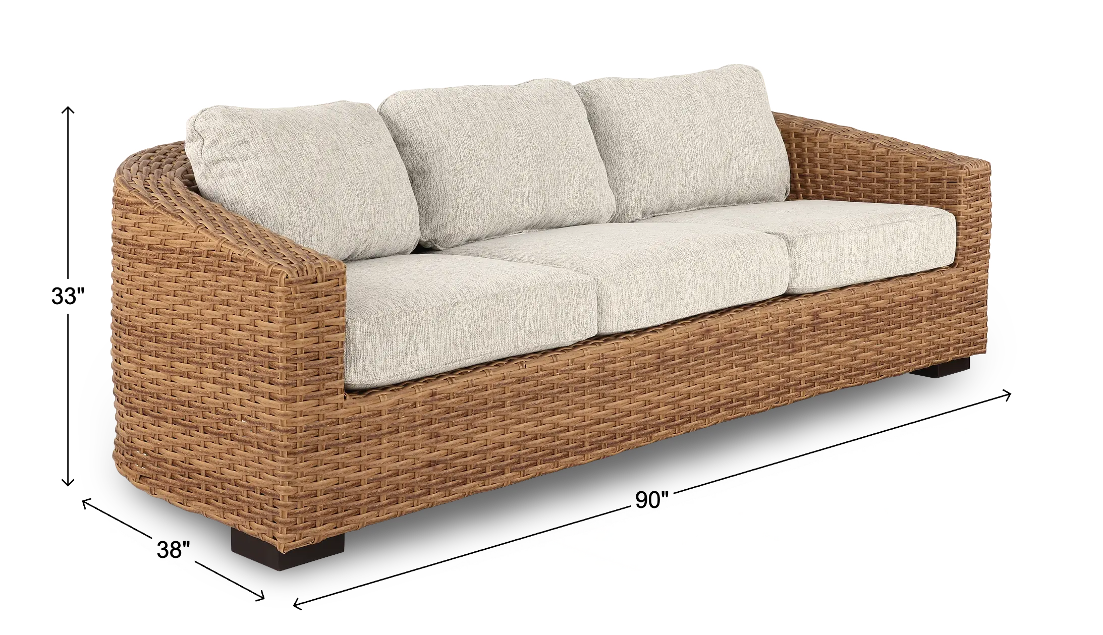 Julian Brown Patio Sofa-3