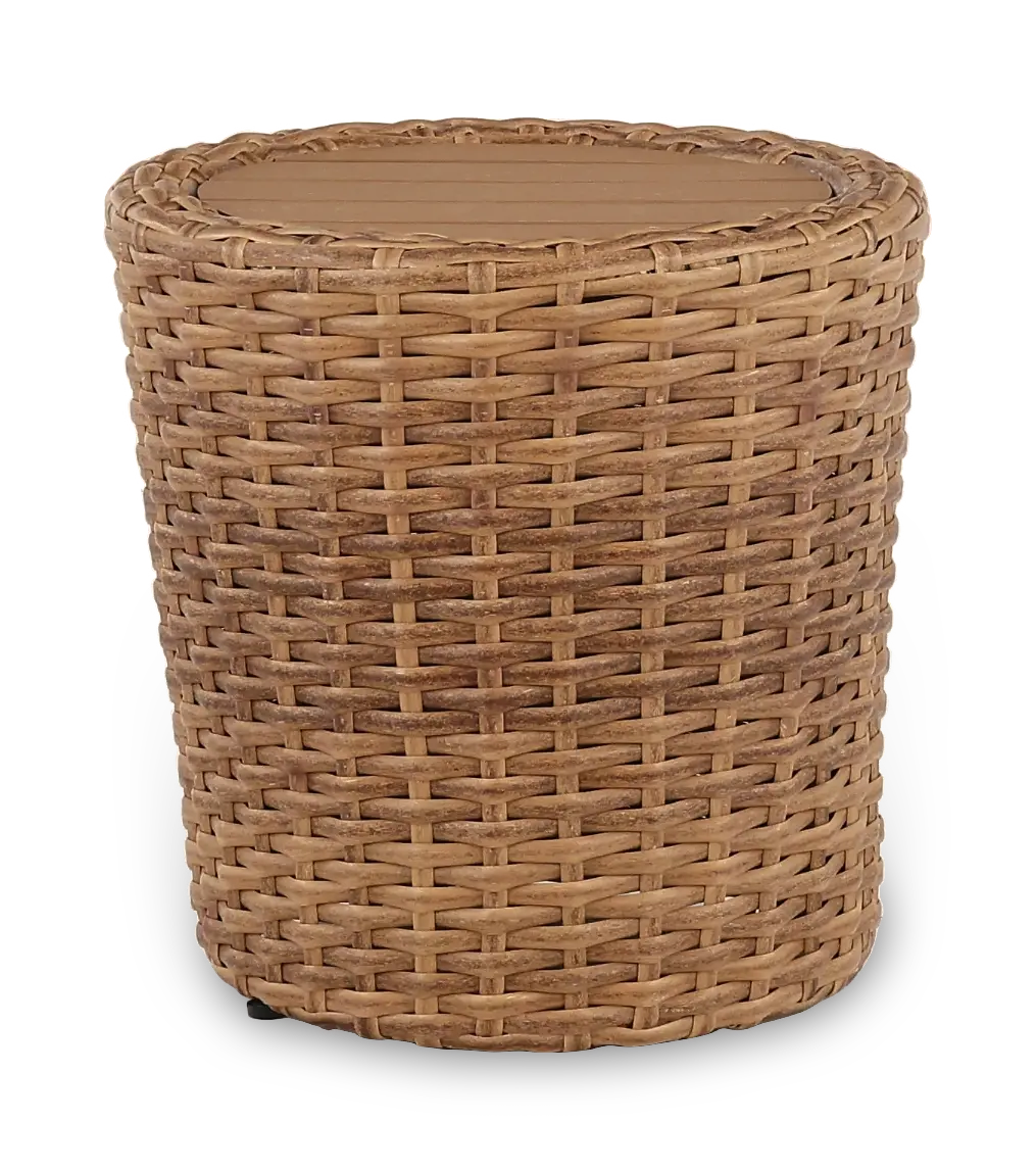 Julian Brown Patio End Table-1