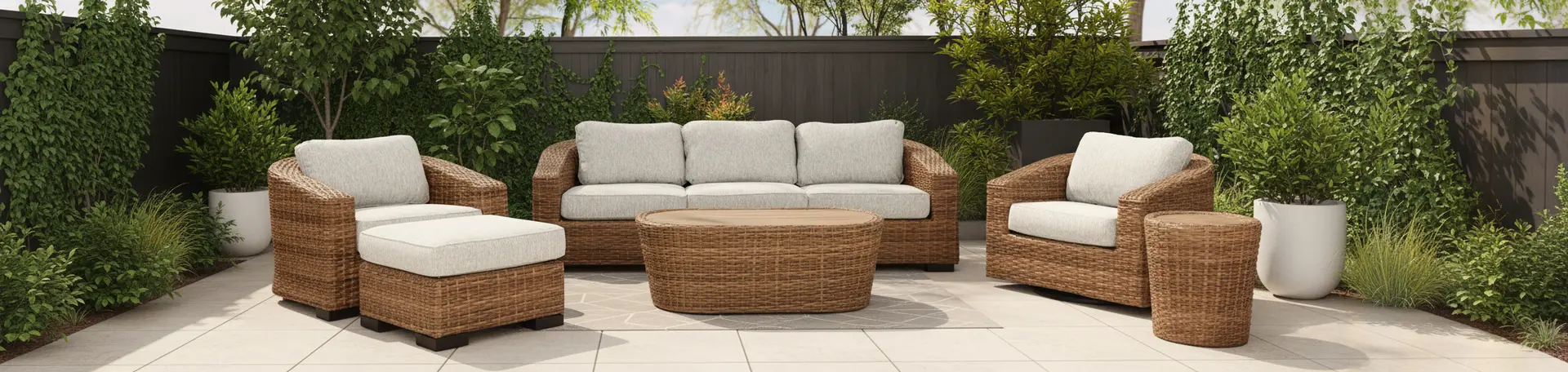 Julian Brown Patio End Table-2