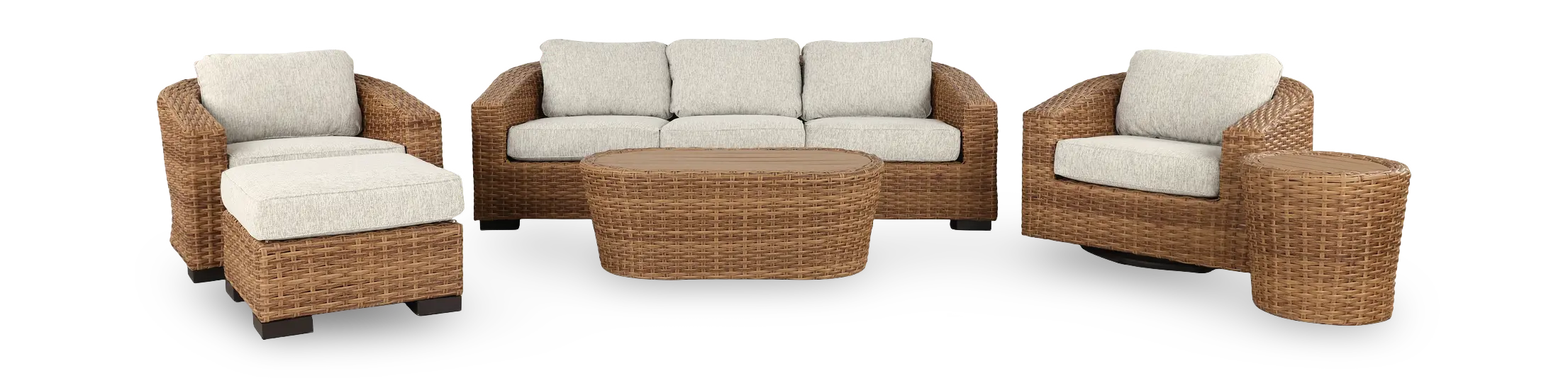 Julian Brown Patio End Table-9