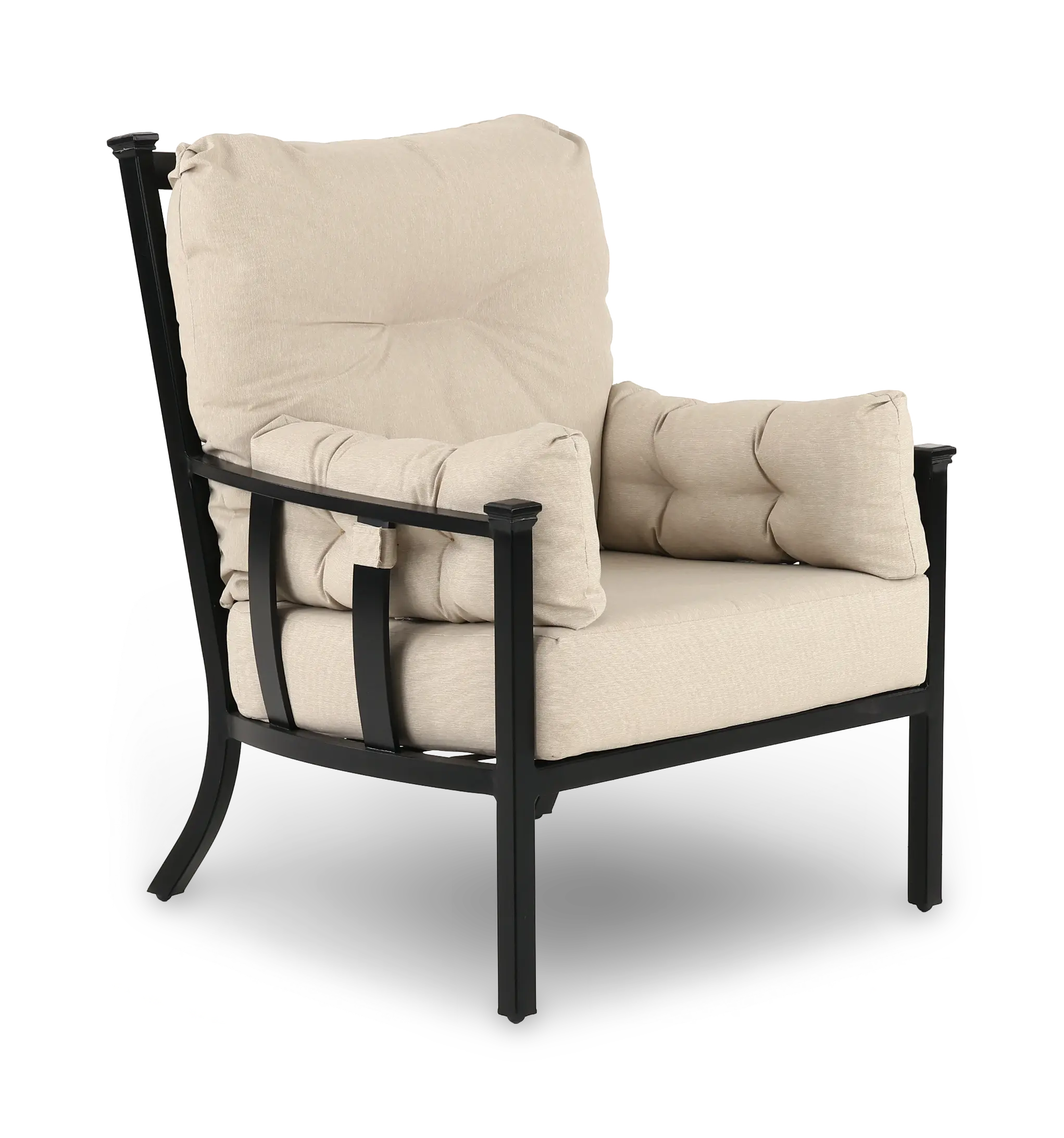 Seville Beige Patio Club Chair-1
