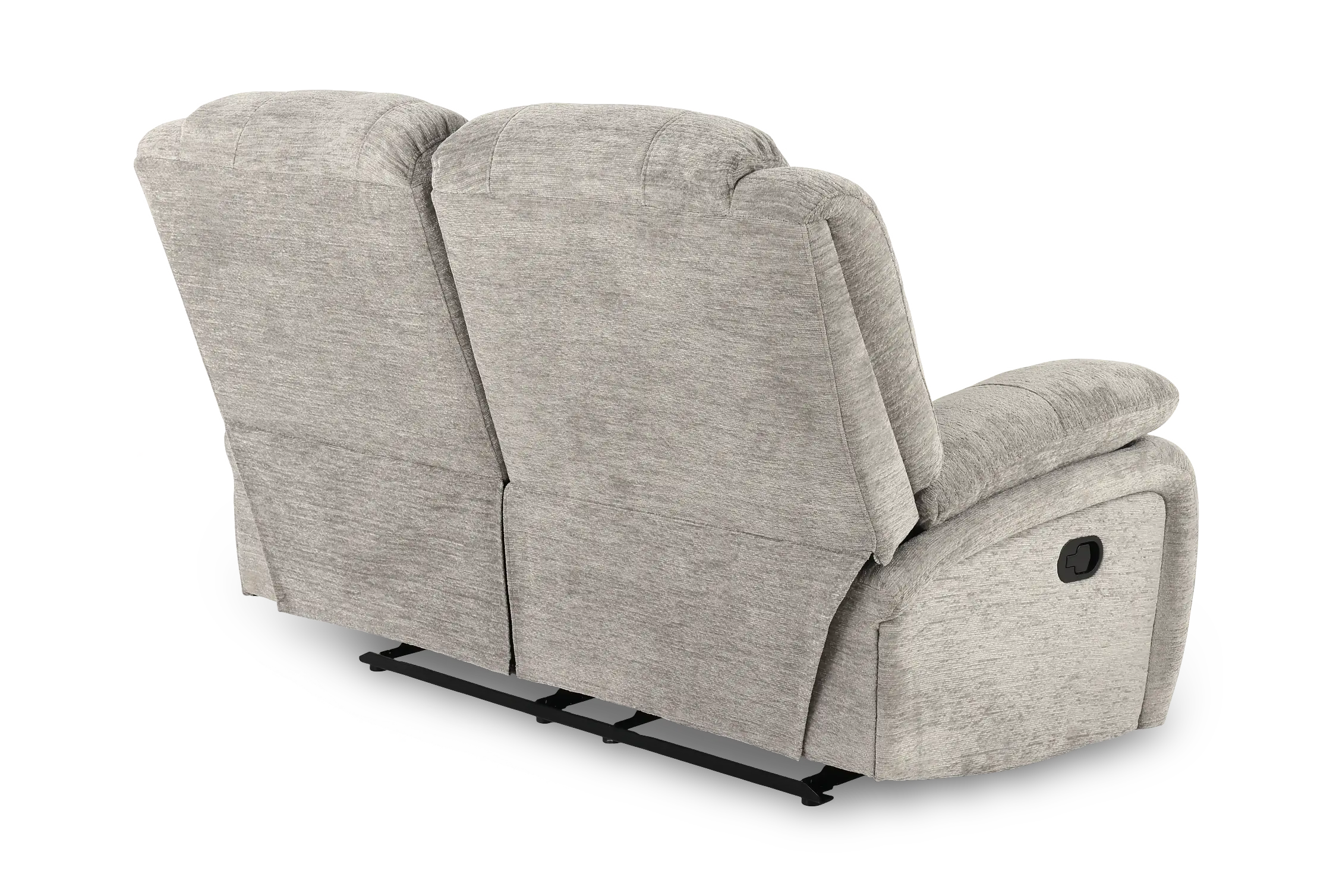 Hyde Park Tweed Gray Reclining Loveseat-6