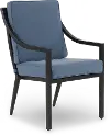 Charlotte Blue Patio Dining Chair