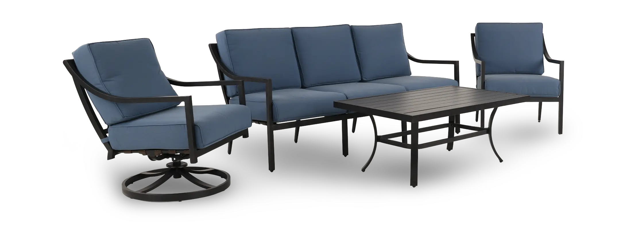 Charlotte Blue Patio Club Chair-11