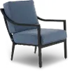 Charlotte Blue Patio Club Chair