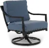 Charlotte Blue Patio Swivel Club Chair