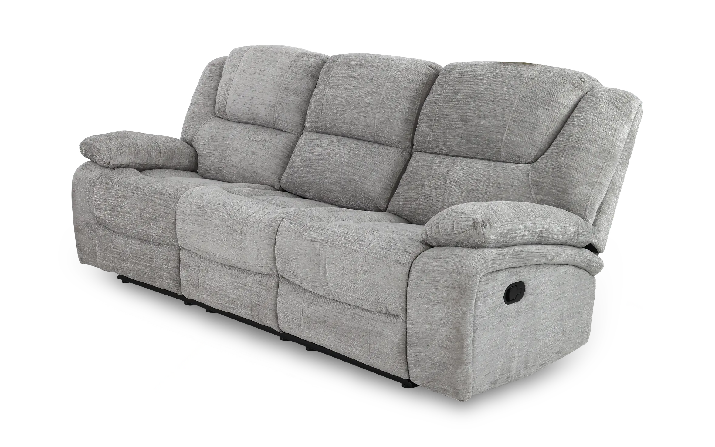 Hyde Park Tweed Gray 2 Piece Sofa and Loveseat Set-3