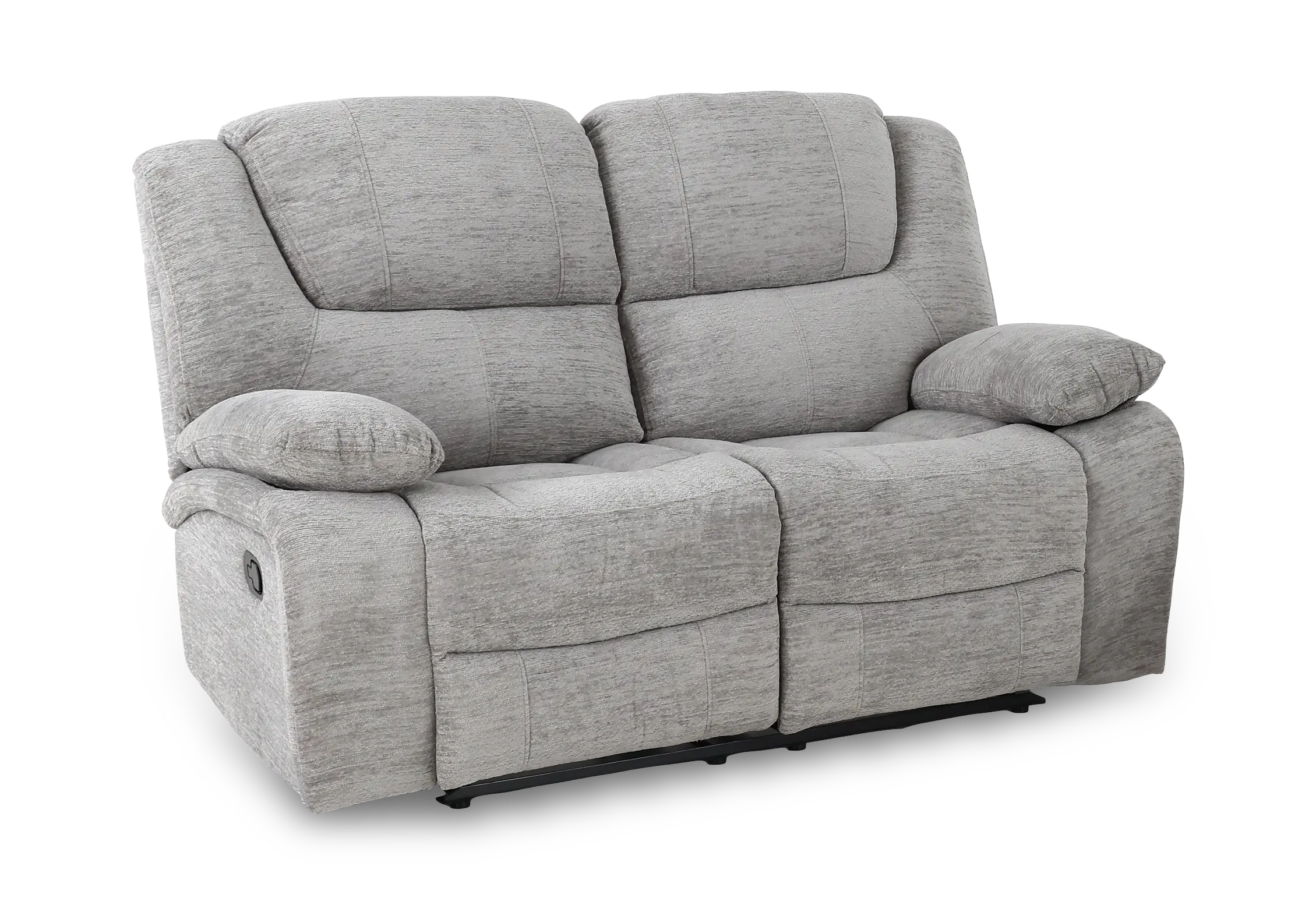 Hyde Park Tweed Gray 2 Piece Sofa and Loveseat Set-4