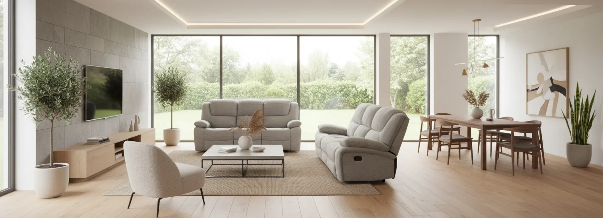 Hyde Park Tweed Gray 2 Piece Sofa and Loveseat Set-8