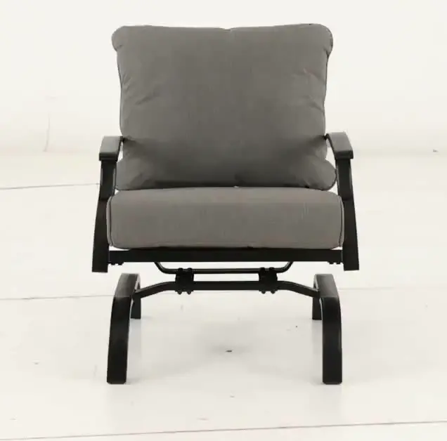Franklin Gray Patio Club Chair with Motion-9