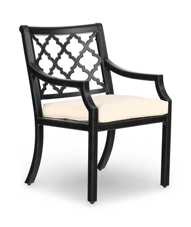 Lucia Brown Patio Dining Armchair