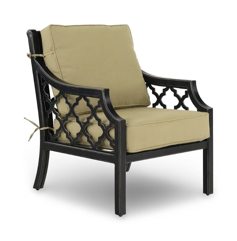 Lucia Beige Patio Club Chair