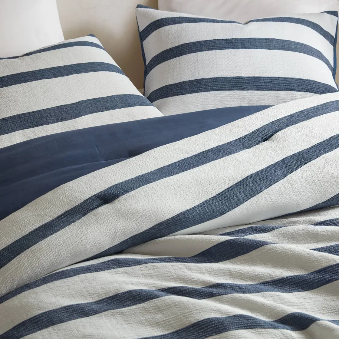 Twin Blue Stripe Comforter 2-Piece Set-5