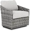 Sophie Ash Gray Patio Swivel Lounge Chair