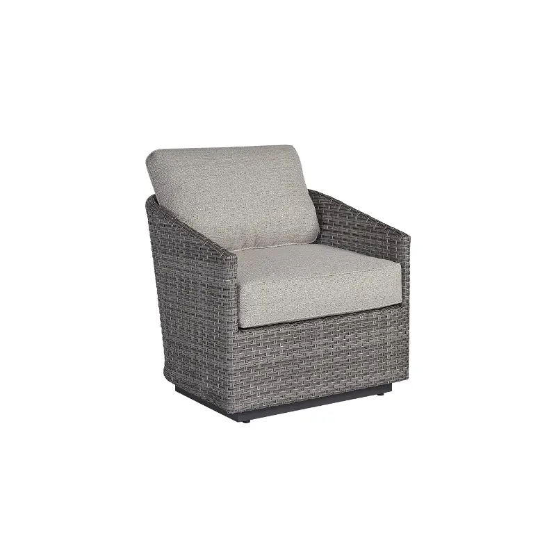 Sophie Ash Gray Patio Swivel Lounge Chair