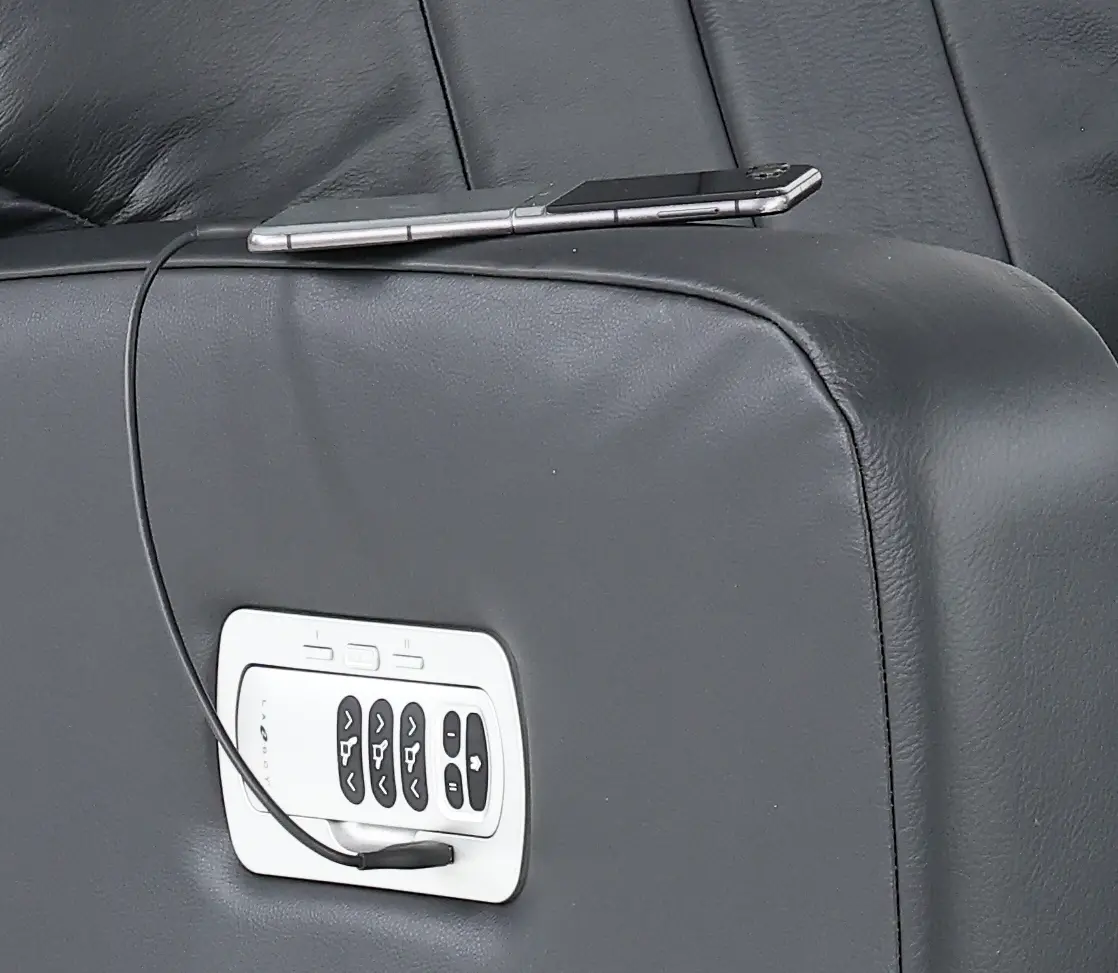 10X-747/LB206150 Finley Onyx Power Rocker Recliner with Adjustable Headrest and Lumbar Support-8