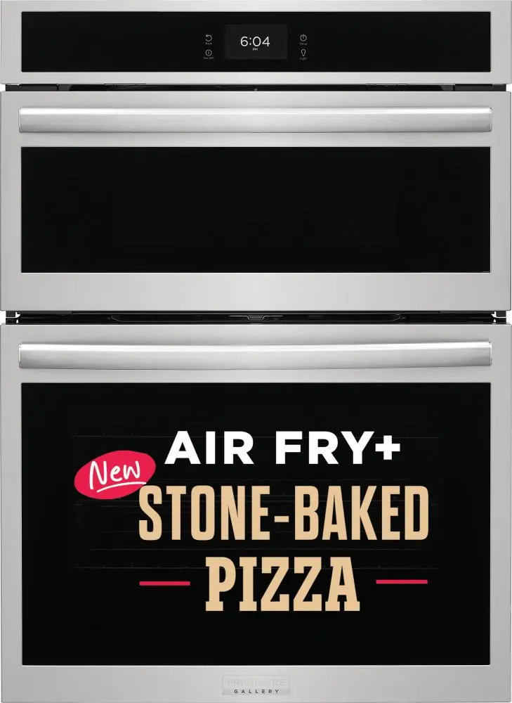 GCWM3070AF Frigidaire Gallery 30 Electric Wall Oven and Microwave Combination with Stone-Baked Pizza - Stainless Steel-2