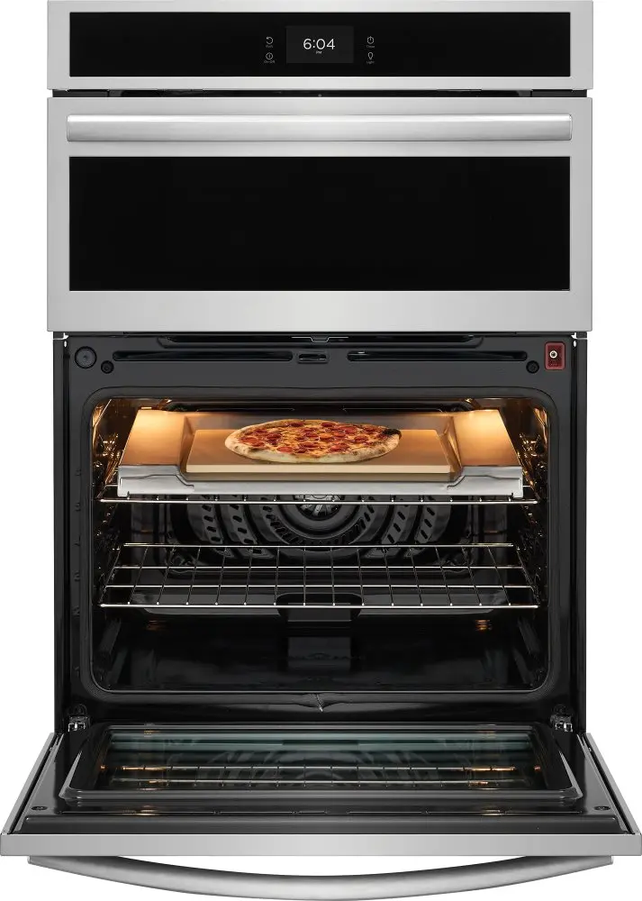 GCWM3070AF Frigidaire Gallery 30 Electric Wall Oven and Microwave Combination with Stone-Baked Pizza - Stainless Steel-9