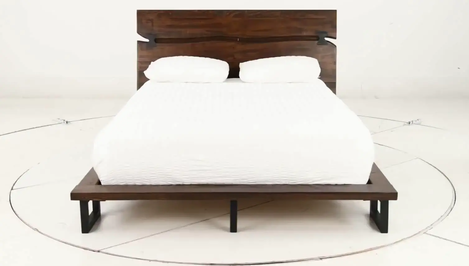 Nativa Brown Live Edge Queen Platform Bed-12