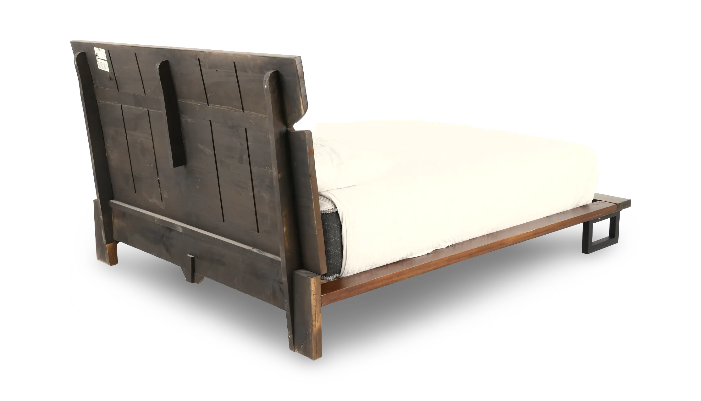 Nativa Brown Live Edge Queen Platform Bed-6