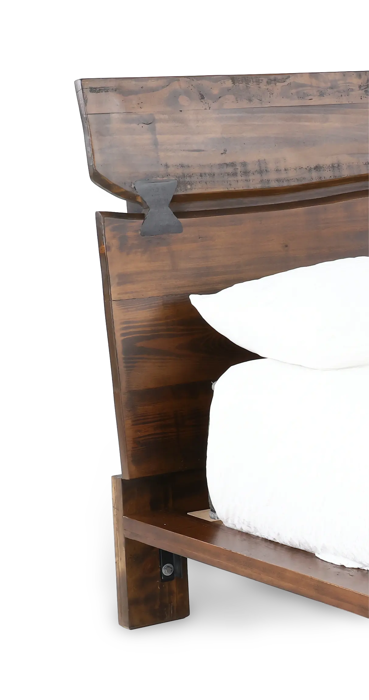 Nativa Brown Live Edge Queen Platform Bed-7