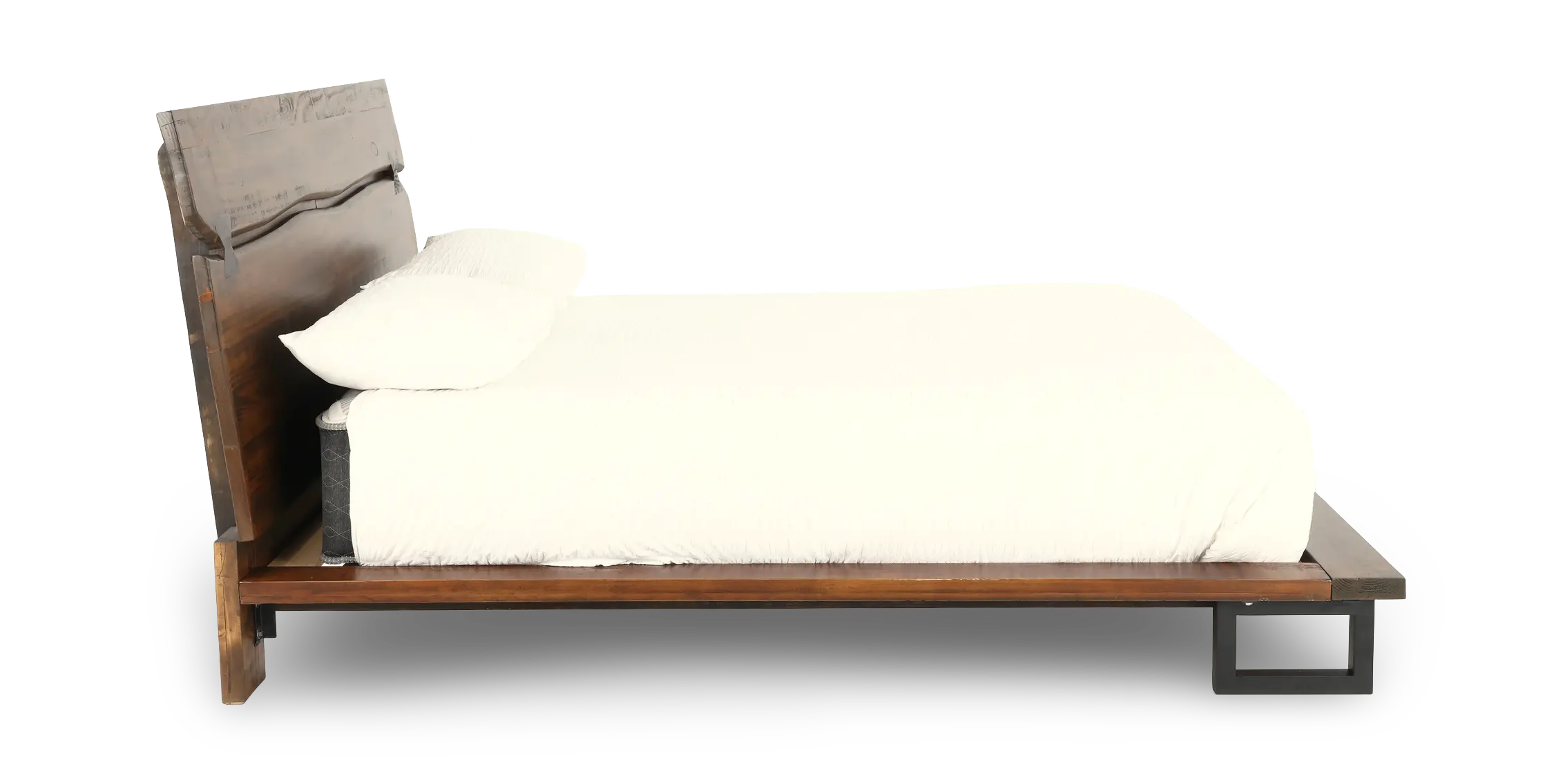 Nativa Brown Live Edge King Platform Bed-5