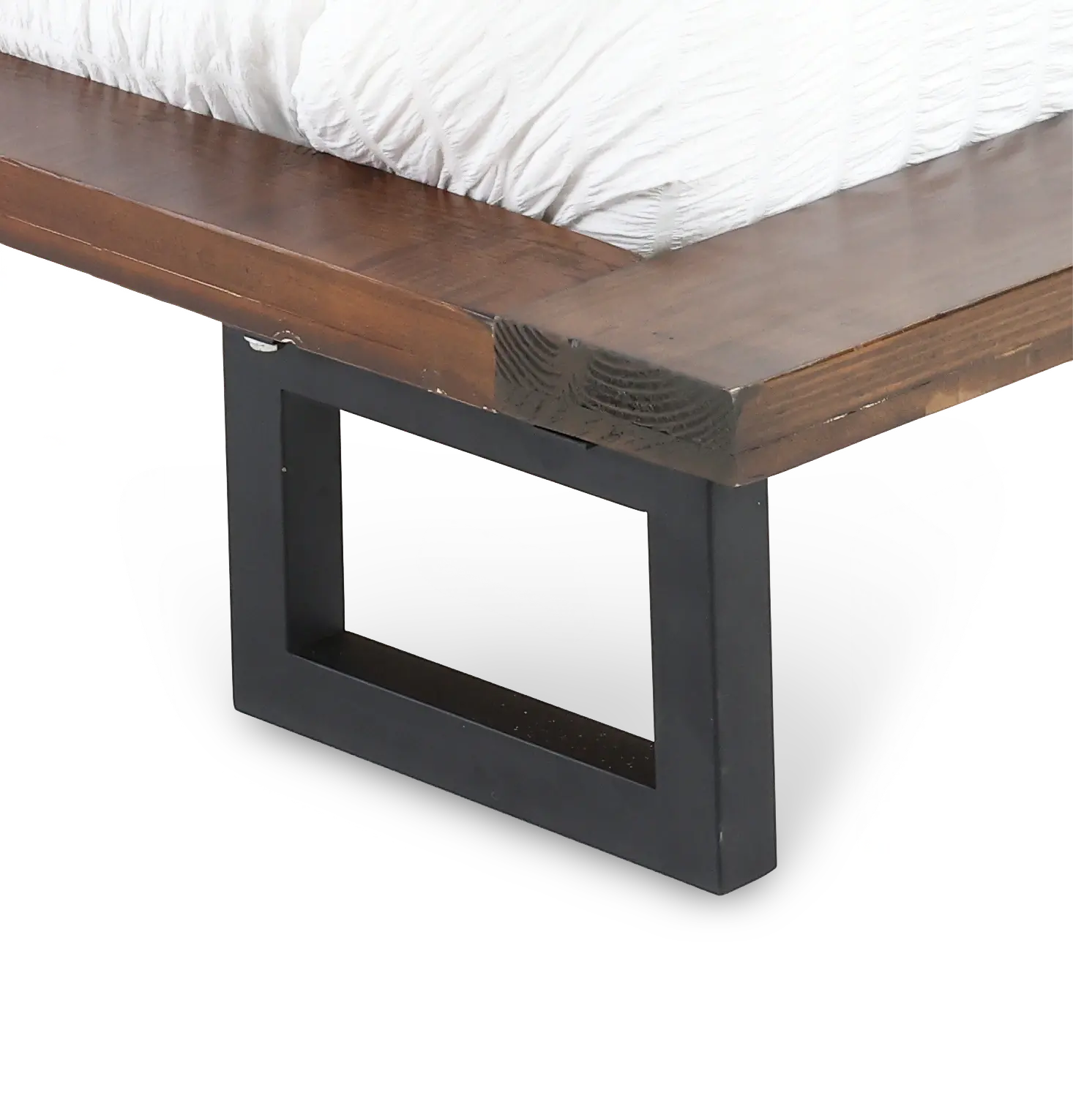Nativa Brown Live Edge King Platform Bed-9