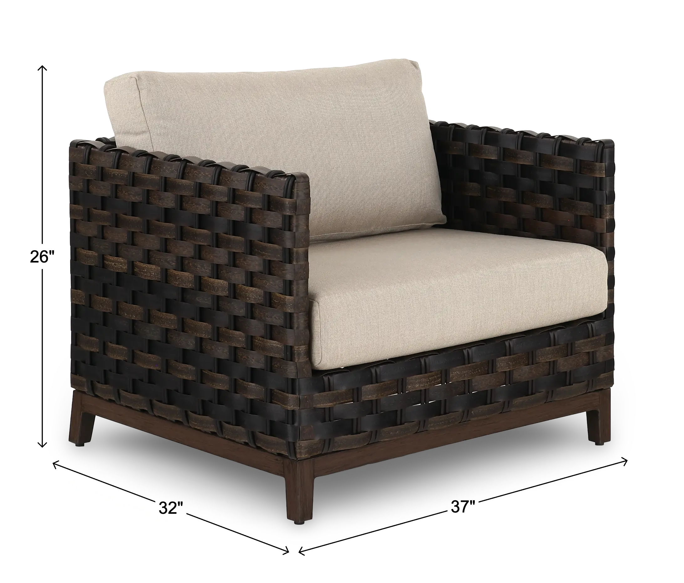 Ellsworth Beige Patio Lounge Chair-3