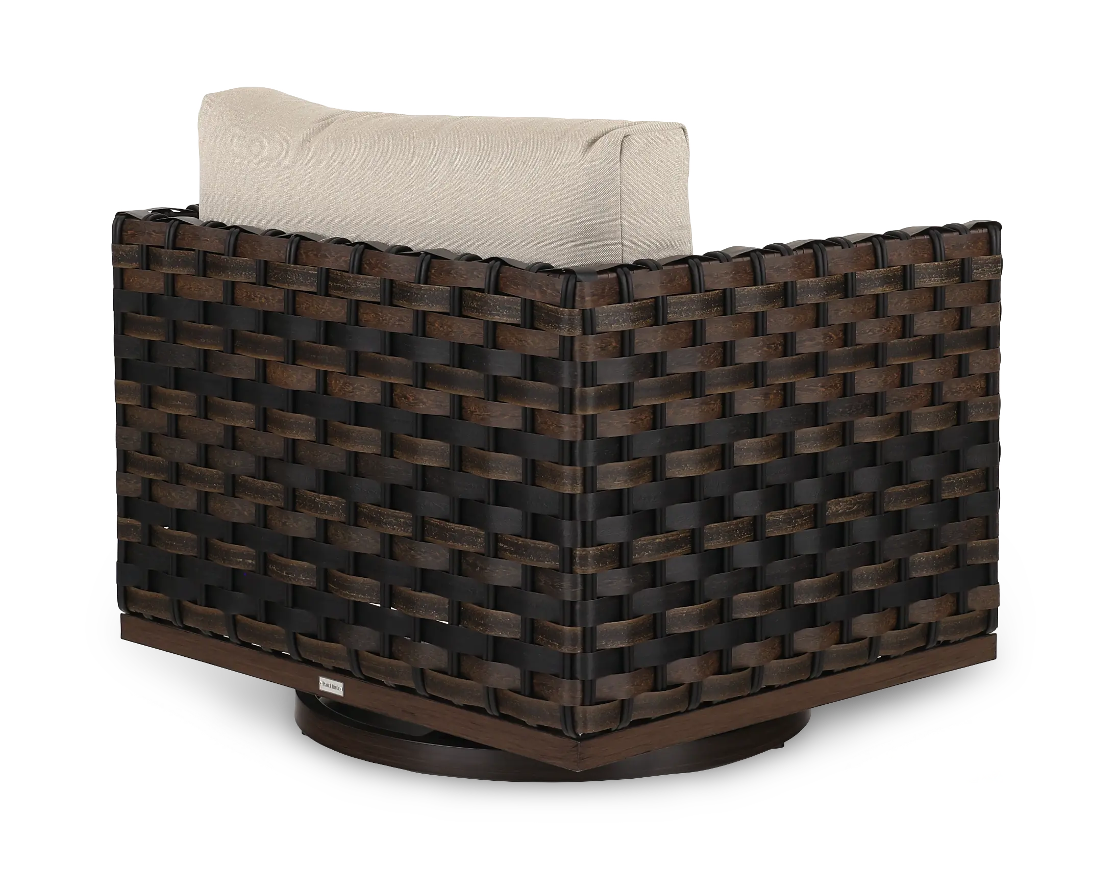 Ellsworth Beige Patio Swivel Lounge Chair-5