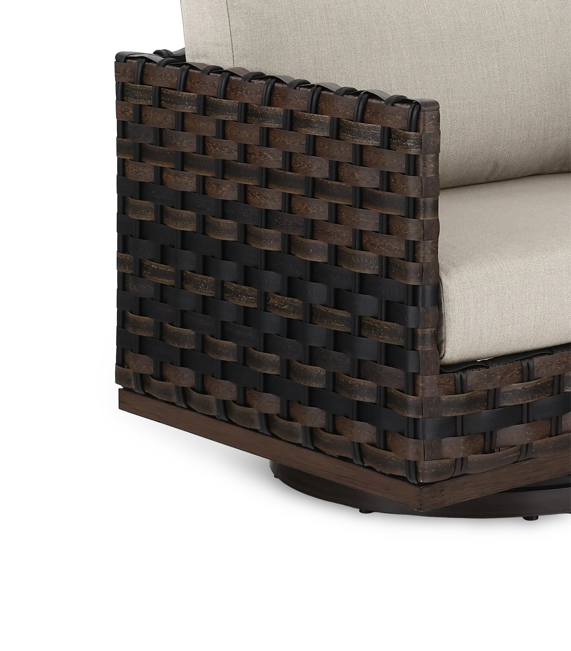 Ellsworth Beige Patio Swivel Lounge Chair-7