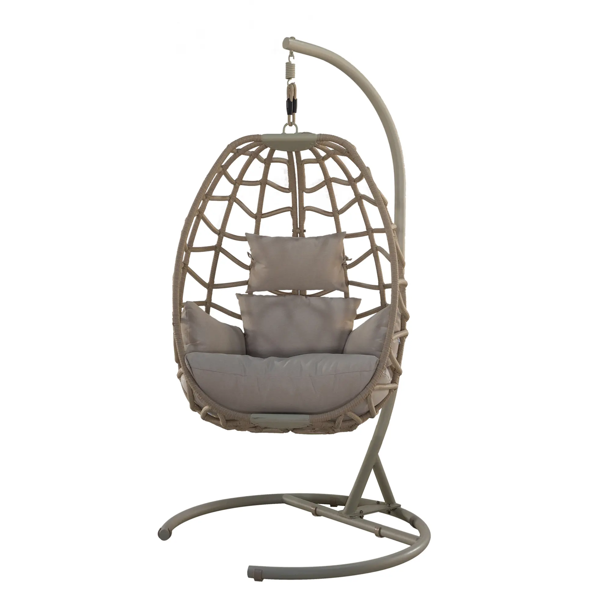 Bew Beige Single Basket Patio Chair-1